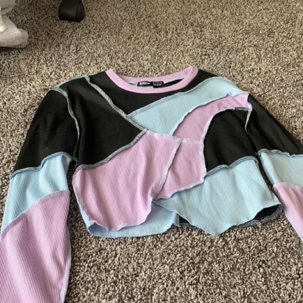 shein long sleeve crop top